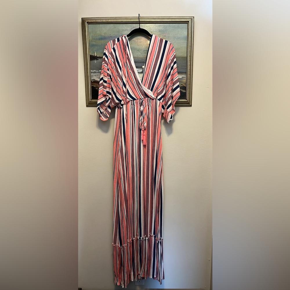 Cotton Blu boutique dress Maxi